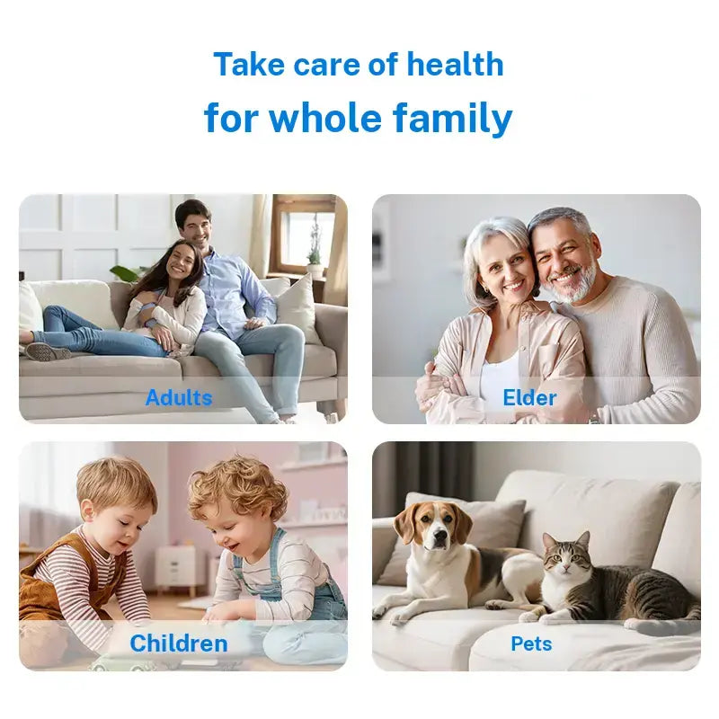 Rechargeable Electric Teeth Cleaner – 5 Modes, 4 Heads, USB-C, LED Light, Waterproof, Portable
